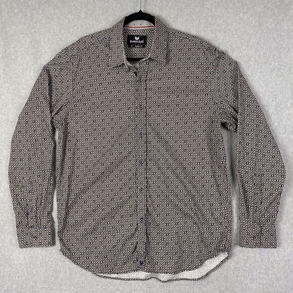 Buttercloth Shirt Mens XL Regular Fit Long Sleeve Button Up Chess All Over Print - Picture 1 of 8